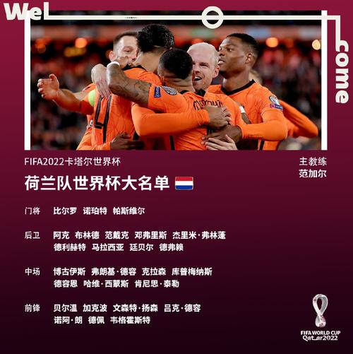2014世界杯荷兰阵容名单